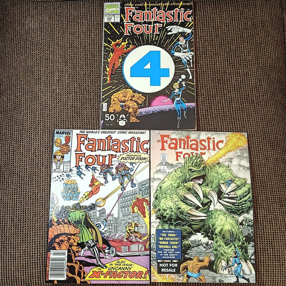 Fantastic Four #1 Arthur Adams Cover, 30th Anniversary #358, Fall of Mutant #312